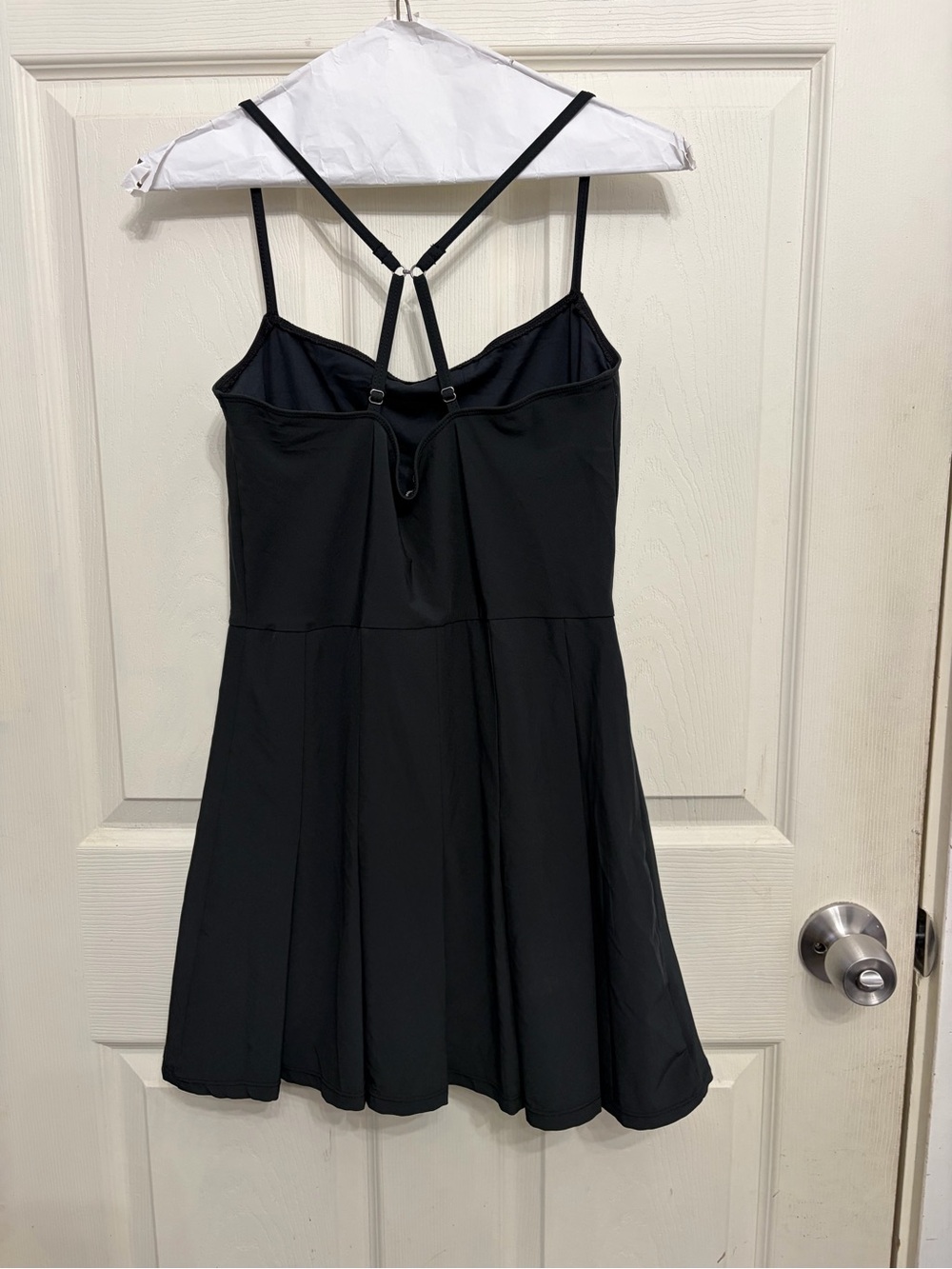SOLD!!! Abercrombie & Fitch Black Strappy Mini Dress lined size Small - Picture 3 of 4